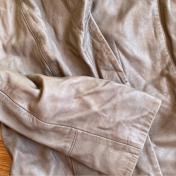 Vince Womens Brown Leather Snap Closure Blazer Jacket V0550-90092 Size 2 - Picture 8 of 10